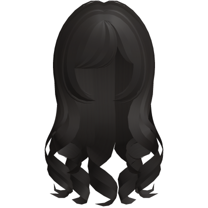 ♡꒱ long cute princess curly hair in dark brown Roblox item