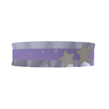 Galaxy Sparkles Purple Choker Stars Moon Lunar 