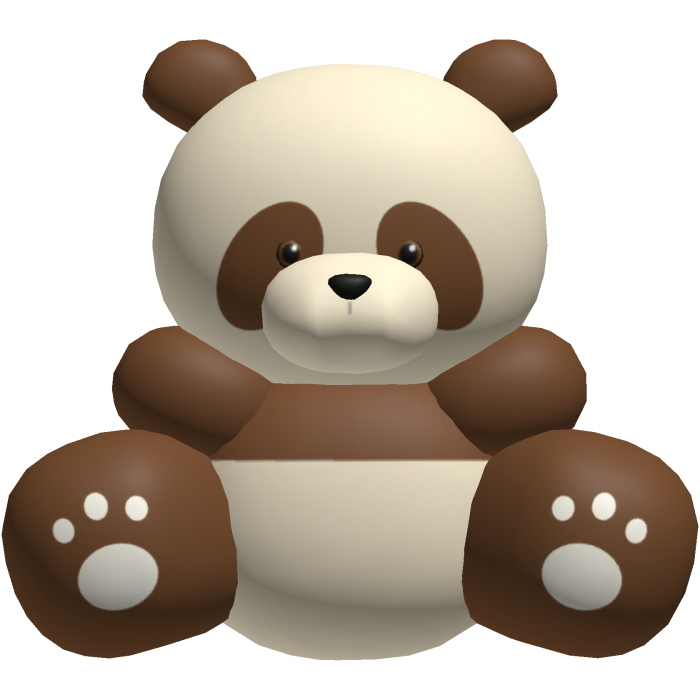 Brown Panda Bear Plushie