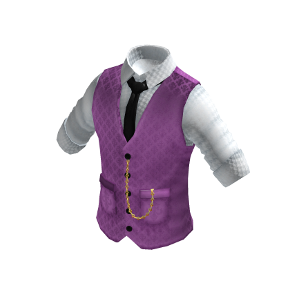 Waistcoat | Rolled up Shirt | White & Pink