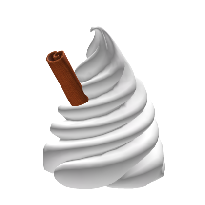 Whipped Cream With Cinnamon Roll