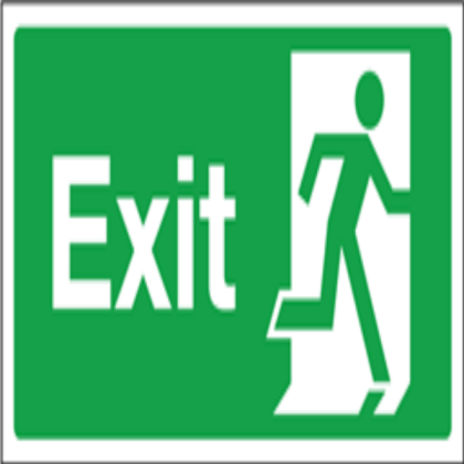 Exit sign Roblox decal