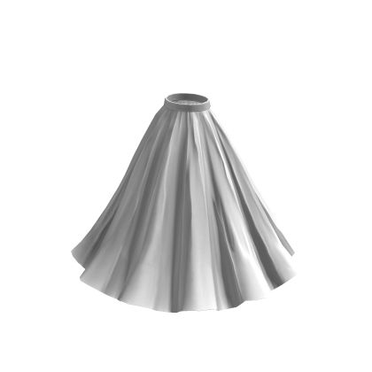 Long Flowy Skirt - White thumbnail