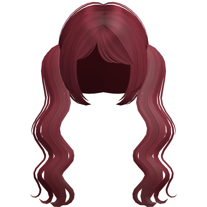 Wavy Long Cute Pigtails Moe Red