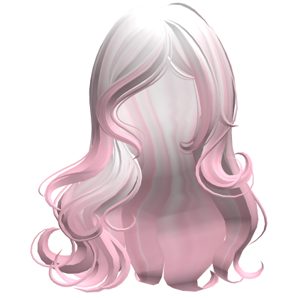 ♡ Silky Long Ethereal Waves (White & Pink) Roblox item