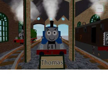 Blue Little Train With Amigos