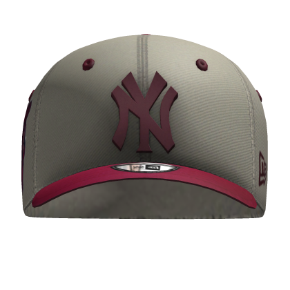 New York Y2k Cool Streetwear Cap (White + Red)