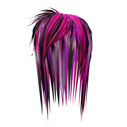 Pink Black Scene Emo Messy Cut Roblox item