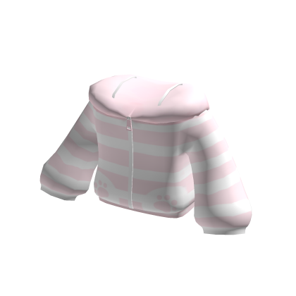 ♡ Pink Striped Over Sized Cat Jacket