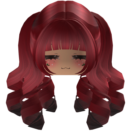 Beautiful Christmas hairstyle (Red) Roblox item