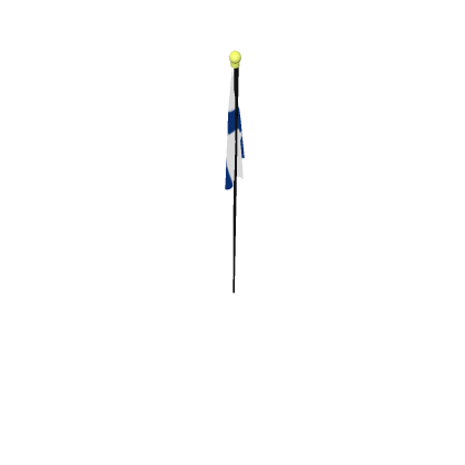 Finlandia Flag with black and yellow pole