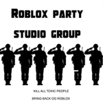 roblox party studios group