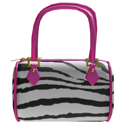 M$| Pink Zebra Print Bag