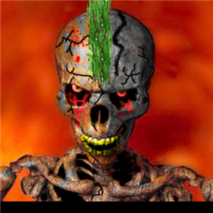 ☻♫†Mohawk Horror Punk Skull†♫☻ Roblox decal