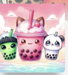The cute boba teas