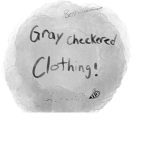 Gray Checkered Clothing