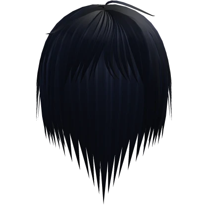 wispy long unkept vkei/japanese midnight blue hair | Roblox