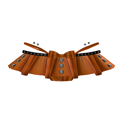 Mini Skirt Orange Emo Moe thumbnail