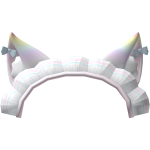 cute rainbow kitty maid hat!!!