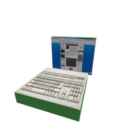 computer and keyboard