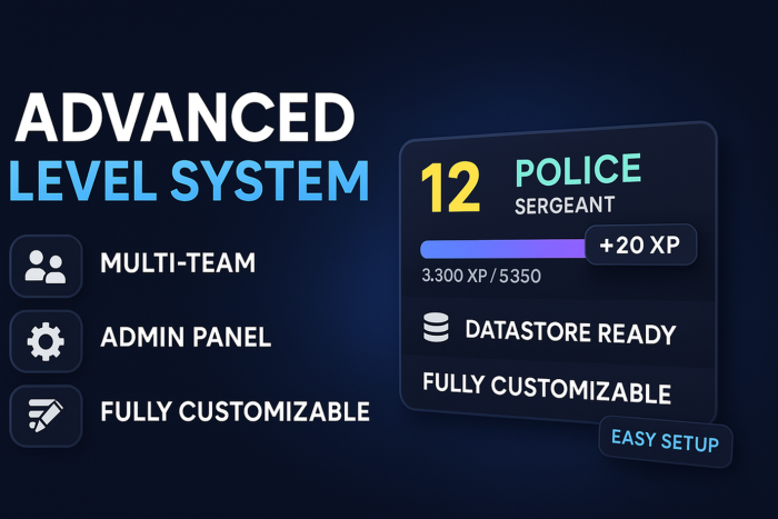 Advanced Level & XP System (Multi-Team) preview 1