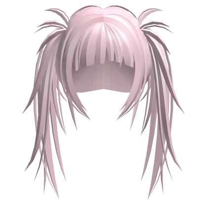 Vkei Emo Scene Spiky Pigtails (Light Pink) | Roblox Item - Rolimon's