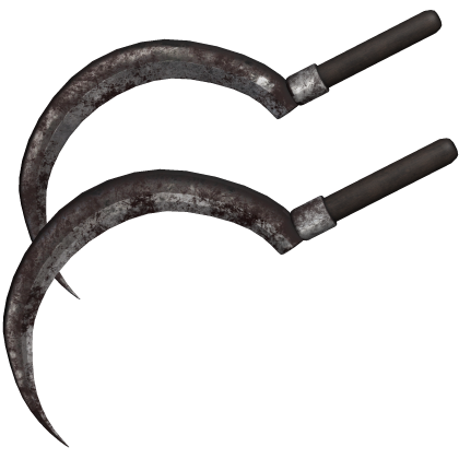 dual dirty grunge horror sickle