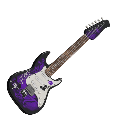 dusty purple scene electric guitar Roblox item