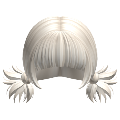 -',ৎ Kawaii Bang Spikey Pigtails in Ash Blonde