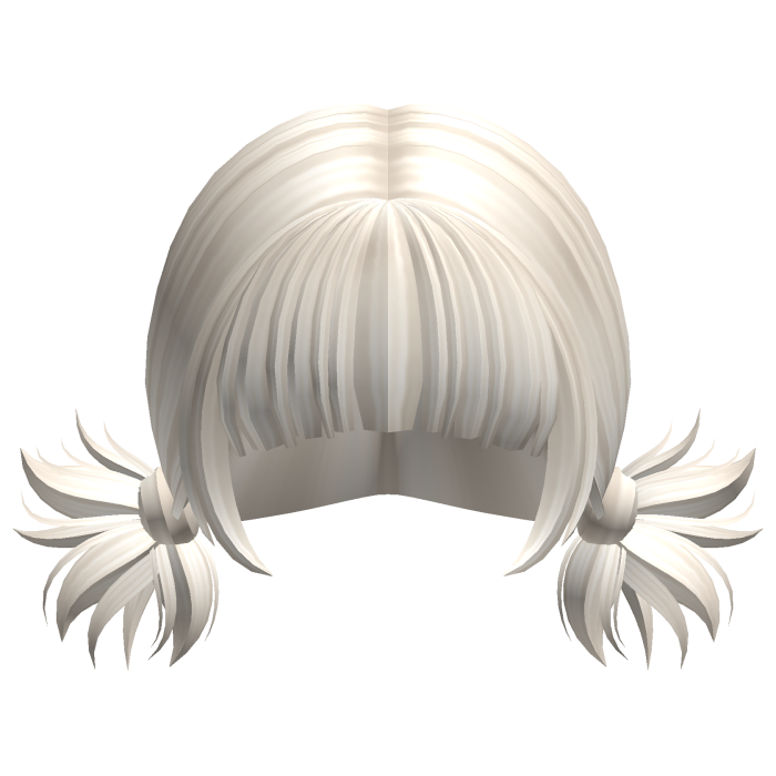 -',ৎ Kawaii Bang Spikey Pigtails in Ash Blonde