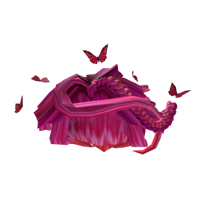 Breezy Pink Hair with Butterflies thumbnail