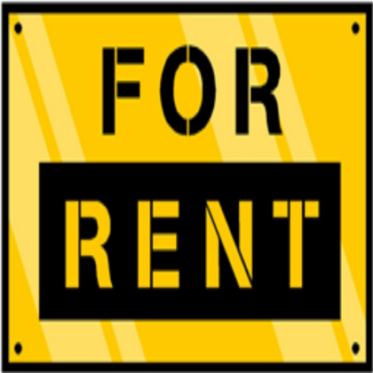 For Rent sign Roblox decal