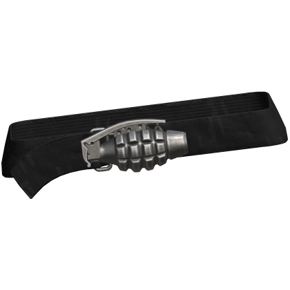 Y2k Grunge Grenade Belt Black Camo 3.0