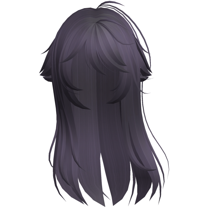 Purple Shy Moe Cat Girl Windy Whispy Hair