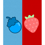 Blueberry and strawberry! :D