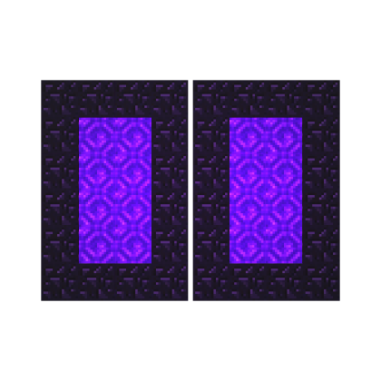 💜 Nether Portal Teleport Teleporters Working