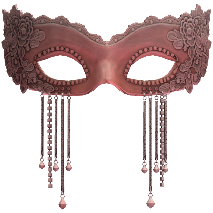 Pink Gothic Lace Masquerade Mask