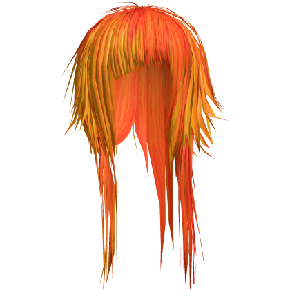 Messy Miscut Bangs (Yellow/Orange)