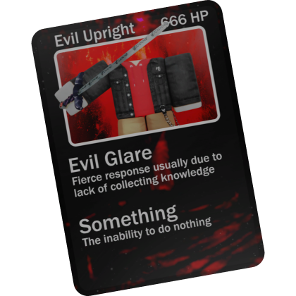 Upright's Evil Trading Card thumbnail