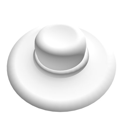White Wide Brim Hat Roblox item