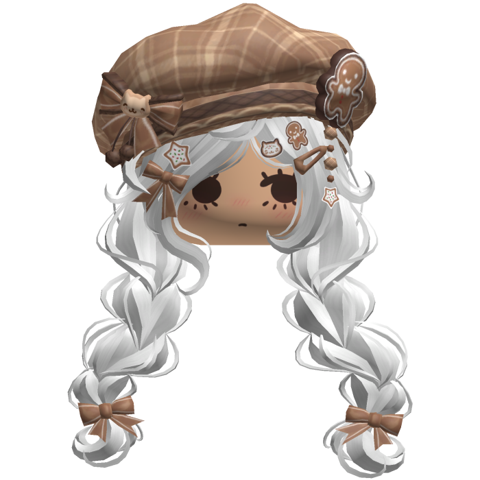♡ Christmas Gingerbread Braids (White)