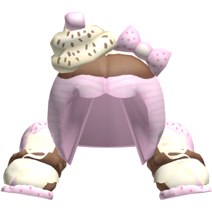 pink chocco dessert neapolitan icecream hair  Roblox item