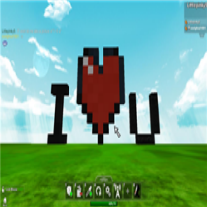 i Heart You Pixel art :l Roblox decal