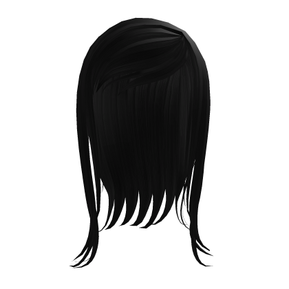 † Emo scene hair in black with wispy ends Roblox item