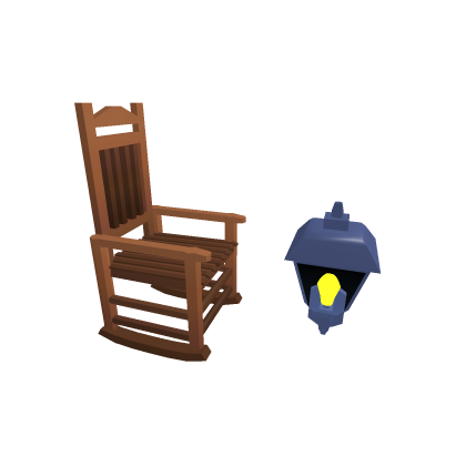 Wooden Chair and light