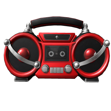 Black and Red Boombox