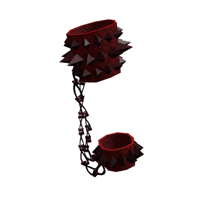 Chain Spike Punk Leg Bracelets | Red Blood Red thumbnail