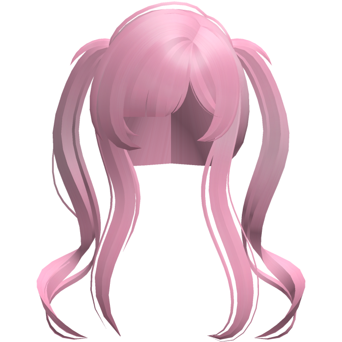 flowy long wispy moe vamp ponytails hot pink