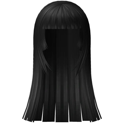 Roblox hair preview for Mysterious Girl from Nowhere Hair in (Black)
