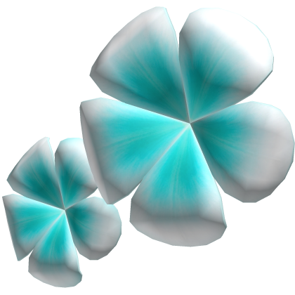 Cute Summer Plumeria Flowers (Turquoise & White) Roblox item